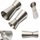 25/50ml Measure Cup Jigger Single Double Shot Short Drink Spirit Cocktail P B2D6