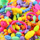 300pcs DIY Jewelry Kids  Beads Snap Together Children Fun Fashion Kit