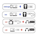 4IN1 Bluetooth 5.0 Audio Transmitter Receiver USB Adapters For PC Speaker C I8Q4
