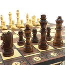 3 in 1 Foldable Chess Set Chess, Checkers, Backgammon for Kids Beginners 29x29cm