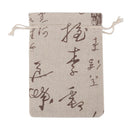 10 Linen Jute Sack Jewelry Pouch Drawstring Gift Bags Wedding Chinese Favor