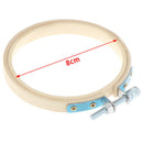 8cm Bamboo Frame Embroidery Hoop Ring DIY Cross Stitch Machine Loop Sew lj