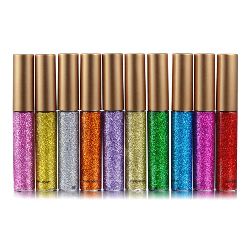 10 Color/Set Liquid Glitter Eyeliner Set Makeup Cosmetics For Women Lady Beauty