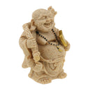 Sandstone Maitreya Happy  Buddha Statue Marble Sculpture Handmade Decor