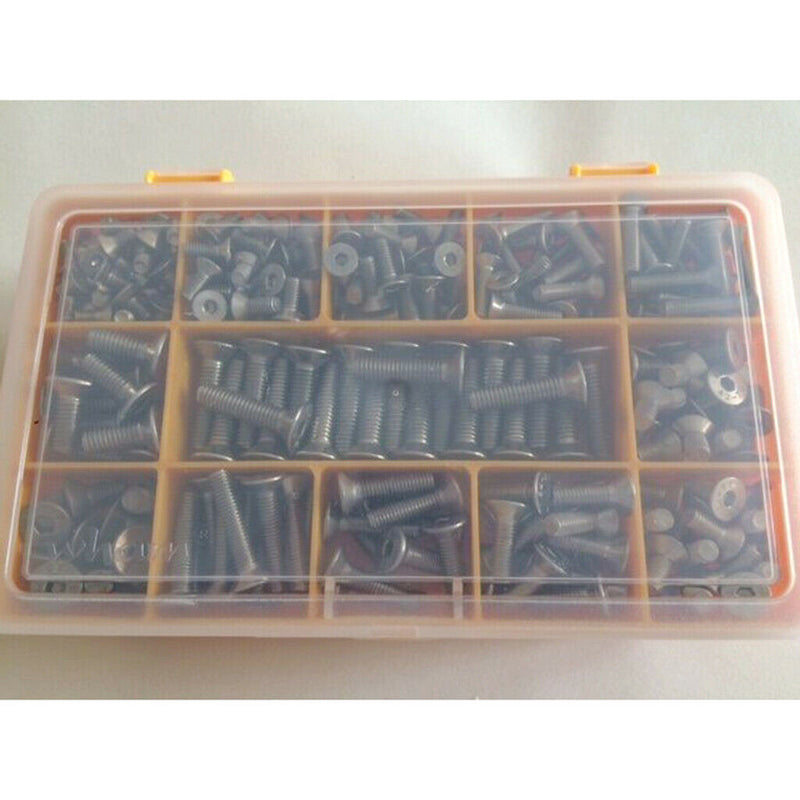 260 Pack of Stainless Steel Hex Socket ,Countersunk Screws Self Allen Bolts ,M4,