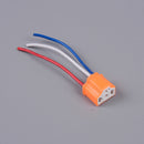 5pcs H4 9003 Car Female Ceramic Headlight Extension Connector Bulb WireAdap JR