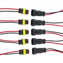 5 Kits 2Pin Way Car Waterproof Seal Electrical Connector Plug With AWG Wire HOT