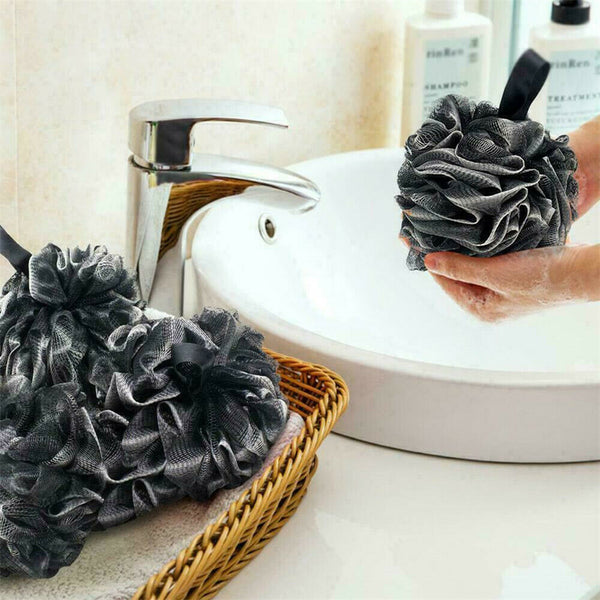 Large Size Scrubber Sponge Flower Exfoliating Body Brush Puff Bath Shower Ball