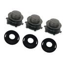 3x Head Cover Spool Cap Set for Stihl 25-2 FS55 FS80 FS83 FS85 FS90 FS100 FS110