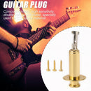 6.35mm Brass Acoustic Electric Guitar Endpin Output Jack Guitar Plug Socket