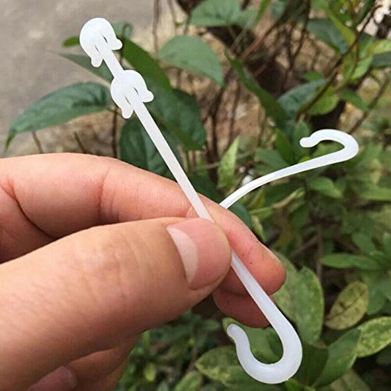 100pcs/lot Plastic Plants Clips Cherry Tomato Clips Support for Vegetable V