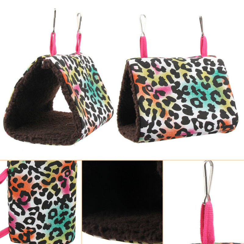 Soft Lamb Velvet Bird Parrot Hammock Hanging Cage Winter Warm Hut Nest