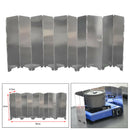 Folding Camping Stove Windscreen 10 Plates Stove Windshield with Storage Bag