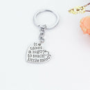 Best Teacher Gift "it takes a big to teach little minds" Charm Love Heart P