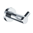 Single Chrome Stainless Steel Wall-mounted Towel Double hook hook up