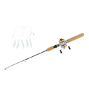 Lightweight Ice Fishing Rod and Reel Combo Travel Fishing Pole Line Hook - M