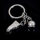 Creative mini sneakers soccer football key ring keyring keychain pendant gift  Z