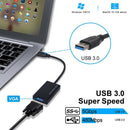 Portable USB 3.0 to VGA Converter for Monitor PC 1080P HD Video Display Adapter