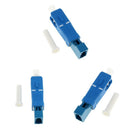 3Pieces 2.5 To 1.25mm SC Male To LC Female Adapter Single Mode Fiber Optic