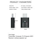 Bluetooth 5.0 USB Audio Transmitter Receiver Adapter 3.5mm for TV PC Car  OZ