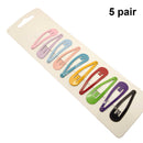 Girls Mini Metal Princess Side Hair Clip Candy Color