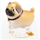 Children Walking Foil Pet Pug Dog Balloon Helium Fun Party Birthday Decor LJ