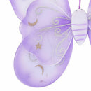 Girl's 3 Pcs Set Fairy Princess Glitter Butterfly Party Costume Wings Wand