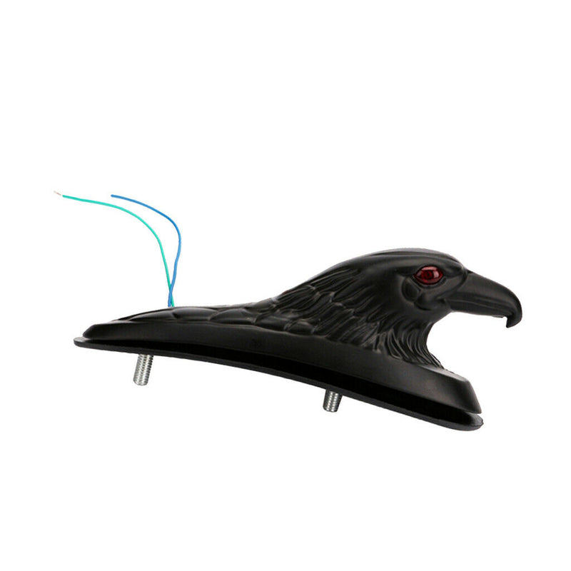 Motorcycle Black Front  Eagle Head With Red LED Eyes