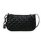 Fashion Lattice Pattern Women Handbag Chain Shoulder Underarm Bag (Black)