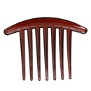 Hair Comb Pin Accessories Plastic Women Lady Fashion 2pcs Brown & 2pcs Blac E2H2