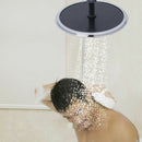 Round Shape Bathroom Top Shower Head Straight Screw Rainfall Showering Sprayer