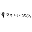 9pcs Rod Guides Tip Tops Heavy Duty Boat Trolling Fishing Rod Guides Rings