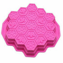 19 Cell Silicone Bee Honeycomb Cake Chocolate Soap Mold Mould Bakeware Cand R1B2