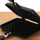 Waffle Maker Non-stick Checkered Waffle Mould Bakeware Tray With Handle for A9N7