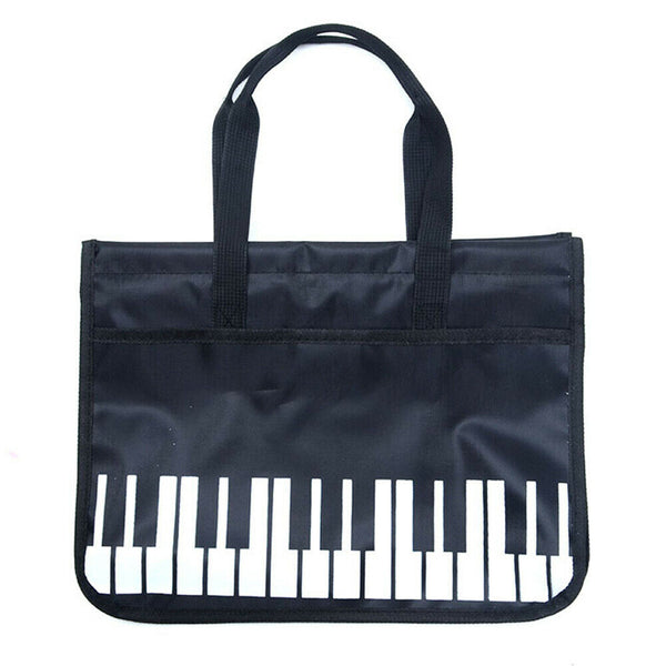 Piano Keys Wear Resistant Shoulder Bag Oxford Cloth Music Capacity Student