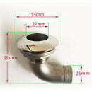 Mirror Polished Boat Plumbing Fitting - Deck Drain Scupper - 316 Stainless Steel