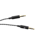 2 Pieces 3.5mm To 2.5mm Cable With Mic For  Headphones Black
