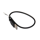 USB 2.0 Male To 2 Core 2 Wire Cord Adapter DIY Data Sync Charging Cable