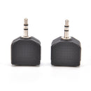 2X Audio 3.5mm Jack Male to Double AUX Female Headphone Y Splitters Adapters ES