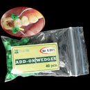 40pc Dental Silicone Add On Special Wedges Rubber TOR VM Delta Ring Tine BX
