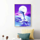 5D Diy Diamond Painting Animal Dolphin Mosaic Embroidery Animal Cross Embro