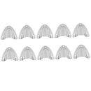 10pcs Clam Shell Midget Vent Marine Boat Stainless Steel Vent Hose Cable Cover