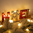 Christmas Wooden Letter Ornaments Art Crafts English Alphabet Desktop Decor A