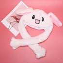 Cute Rabbit Hat Ear Will Move When You Hold The Leg Funny Plush Hat Chic Hot FT
