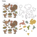 Turkey Metal Cutting Dies Stencil Scrapbooking Embossing Paper Cards Decor