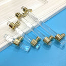 Clear Door Handle Knob Cupboard Kitchen Cabinet Pull T Bar Golden 80mm