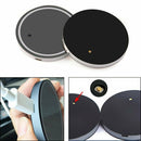 2X Acrylic LED Car Cup Holder Mat Pad Car Luminous Coaster Light USB Charging