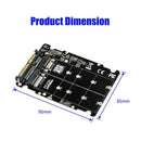 M.2 NVME SSD Key M Key B SSD to U.2 SFF-8639 Adapter Card Converter for PC A