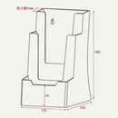 Clear TriFold Brochure Business Card Holder Desk Stand Hot Display Pamphlet