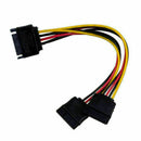 SATA Power Y Splitter Cable Adapter - M/F (Power Cable) New Kit 13cm. C5S2 B8D2